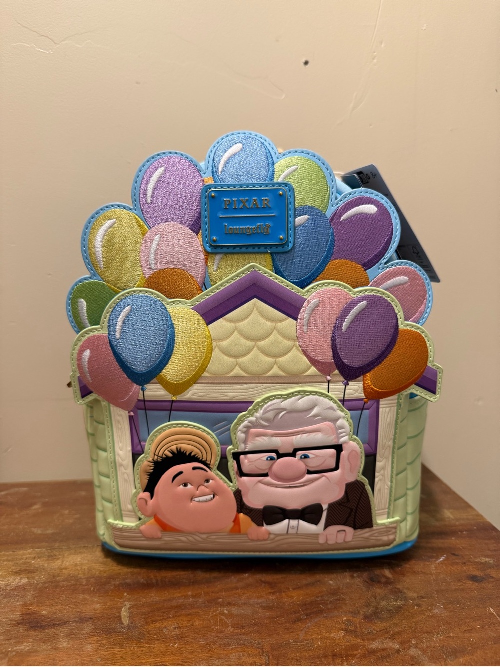 Pixar Up Carl & Russell Balloon Loungefly Mini Backpack